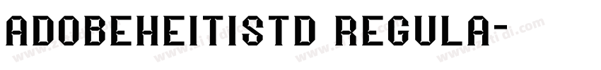 adobeheitistd regula字体转换